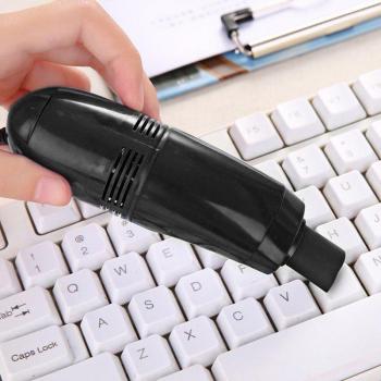 Herramienta de limpieza polvo interior coche, mini cepillo USB con cabezales desmontables