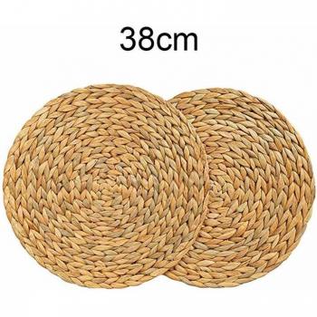 Accessoires de cuisine en paille naturelle, 2 pièces