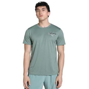 Herren Nitro Run Shirt Puma – Grafisches T-Shirt in XXL, Grün