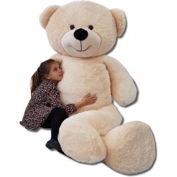 Extra‑Big Beige Cuddly Bear – 220cm