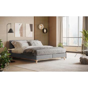 Boxspringbett Chanly, anthrazit, 222cm, inkl. Topper von Home Affaire