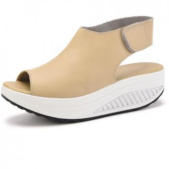 Sandali con Zeppa Donna Estivi DAFENP Comodi in Cuoio Platform Eleganti