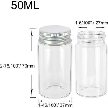 Set de 6 Frascos Transparentes para Alimentos