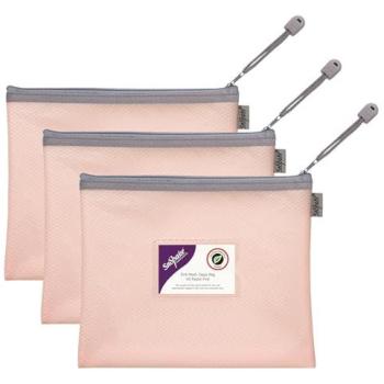 Snopake A5 Pastel Mesh Zip Bags – 3 Piece Kit