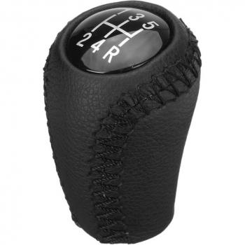 Tête de levier de vitesse 5 vitesses en cuir PU noir pour Mazda 3, 5 et 6