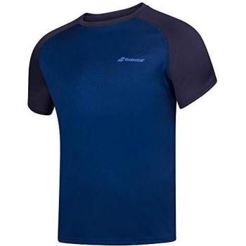 Dětské Babolat Play Club Crew Neck Tee v barvě Estate Blue, věk 8–10 let