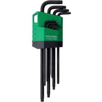 Juego de llaves Torx inviolables Cetaform 8 piezas L largo