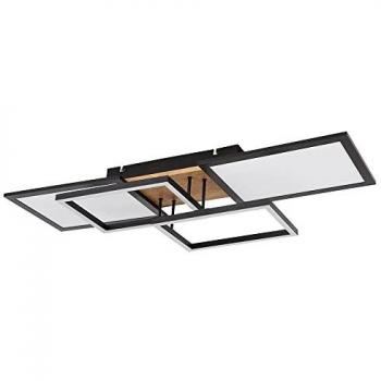 Moderne Deckenlampe MDF Metall schwarz opal 36W