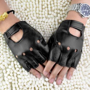 Mitaines en simili cuir avec grip pour hommes