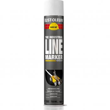 Rust Oleum Hard Hat Line Marking Spray Paint White 750ml