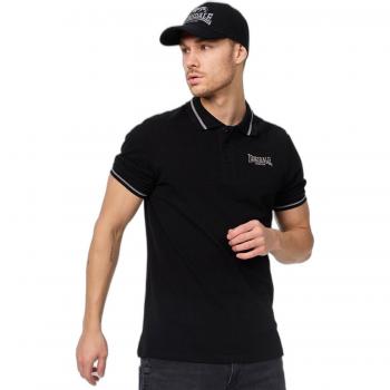 Polo Lonsdale Causton Negro, talla 3XL, diseño urbano
