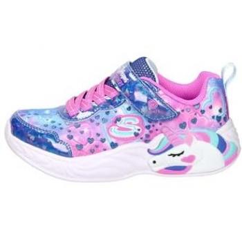 Girl Skechers Unicorn Dream Heart Glitter Trainers