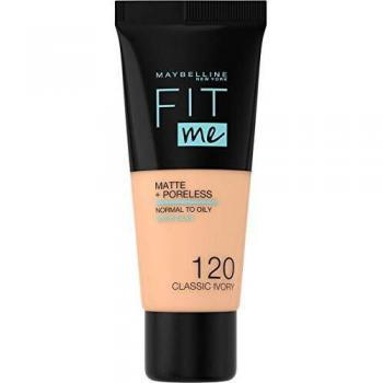 Maybelline Fit Me! Matte+Poreless Mattierendes Make-up für die normale bis fettige Gesichtshaut Farbton 120 Classic Ivory 30 ml
