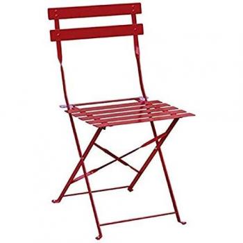 Sillas Bolero gh555 para uso interior y exterior, color rojo