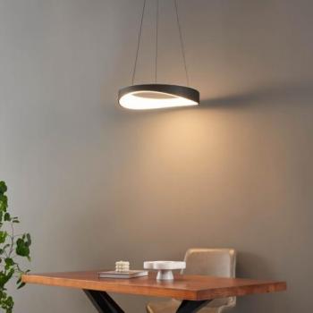 Annuleur de lumière minimaliste noir 52 cm – Kosilum