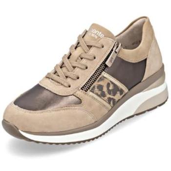 Remonte basket basse en cuir naturel beige