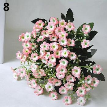 Real Touch 6 Branches Silk Flower for Art Decor