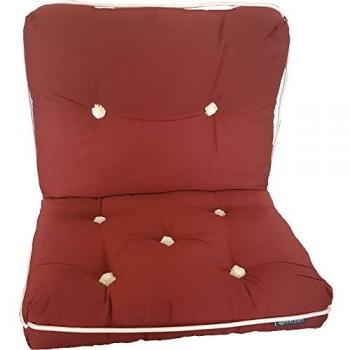Dual-Burgundy Luxury Seat Pad