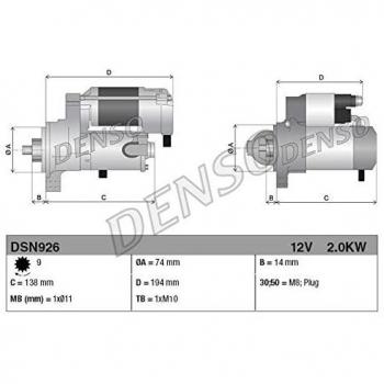 DENSO DSN926 Anlasseraggregat