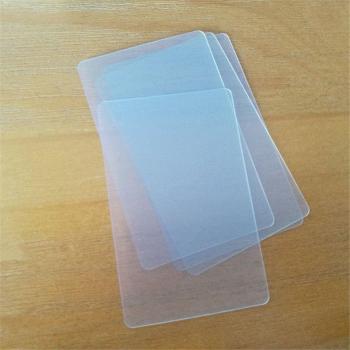 Cartes de visite PVC transparentes 100 pièces 85,5*54mm