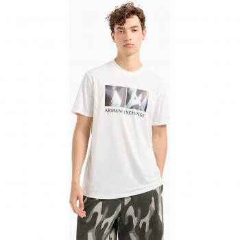 Armani Exchange, T-Shirts, male, Off White, Size: XL