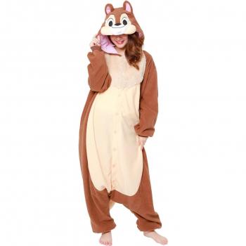 Chip Brown Fleece Kigurumi Suit