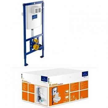Villeroy & Boch O.Novo Komplettset WC mit Softclosing-Sitz und Vorwandinstallation