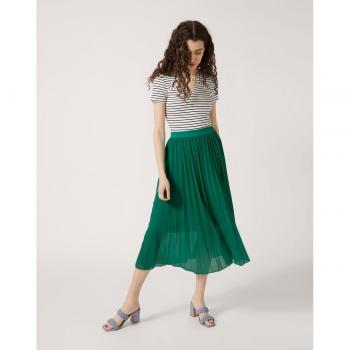 Cinturilla Elástica en Falda Midi Verde S – Naf Naf