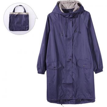 Capuchon vert-bleu – Veste pluie femme, élégante, randonnée