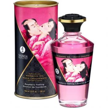 Verwarmende Aphrodisiac Massageolie met Raspberry