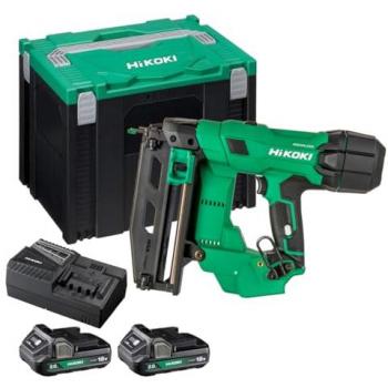 Hikoki 18V Brushless 16GA Nail Gun with Dual 2.0Ah Lithium-Ion Batteries
