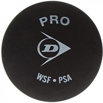 Dunlop Unisex Adult Squash Ball – Pro Black with Yellow Dot