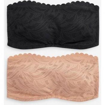 Stilvoller Bandeau-BH mit durchgehender Spitze