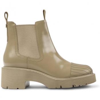 Botines de mujer Camper con tacón de bloque en beige