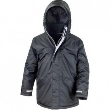 Kids’ Black Winter Parka (Result Core, Size 7-8)