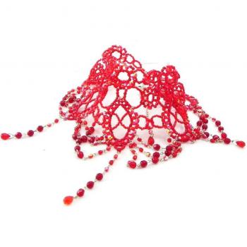 Trésors De Lily (Rot) [E0095] – Designerhalskette Verlangen