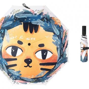 YADA Lovely Hand-Painted Rain Sun Umbrella for Girls