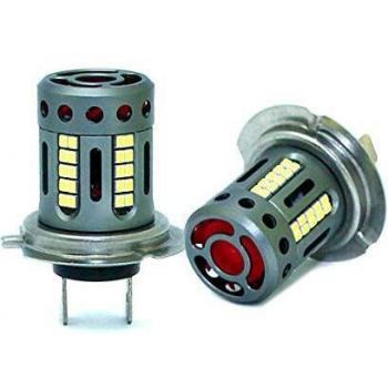 CARALL Lampada Led 12V 21W Canbus Bianco 6000K Fendinebbia H7