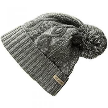 Beanie Columbia para Mujer, Blizzard Pass, Acrílico, Gris (Charcoal), Talla única