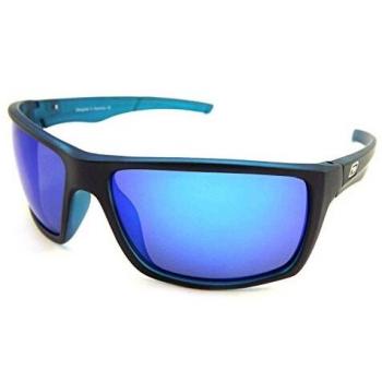 Dirty Dog Primp Sunglasses Satin Black Crystal Blue mirror
