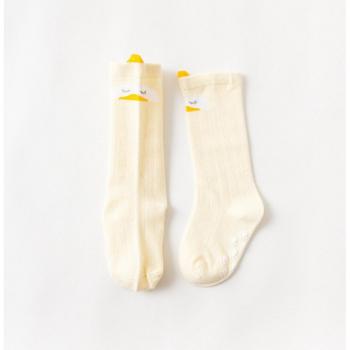 Baby Knee High Socks with Cute Fox and Non-Slip Grips for 0-2 Years