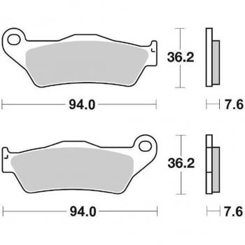 Street Ceramic SBS 671HF – Hochleistung-Bremsbelag für Aprilia, BMW, Cagiva, Husqvarna, KTM, Moto Guzzi und Yamaha
