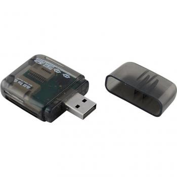 Black All-in-One USB 2.0 Card Reader for SD/SDHC/Micro-SD/TF/MS-Duo/M2