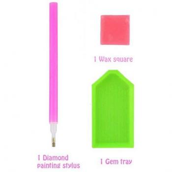 Pintura de Diamantes 5D Kids: Manualidades con Gemas Grandes y Pegatinas
