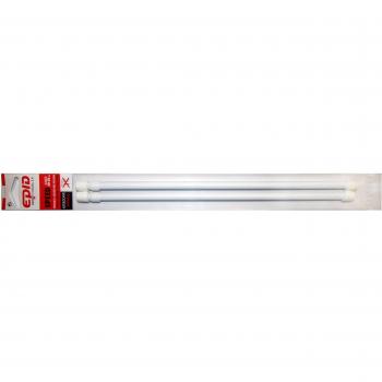 Rideaux Pratiques à Pression 20-30cm Blanc (Lot de 2)