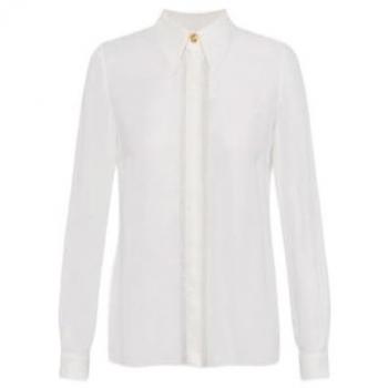 Camicia Bianca Donna Elisabetta Franchi con Dettagli Lettering
