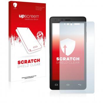 Upscreen BQ Aquaris E5 Kristall-klar Schutzfolie – Kratzschutz, Anti-Fingerprint