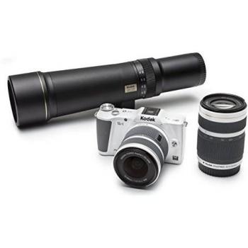 Kodak Pixpro S1 Appareil Photo Numérique Hybride 16MP Blanc