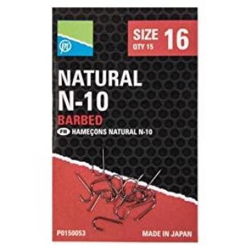 Preston Innovations Size 18 Natural N-10 Hooks