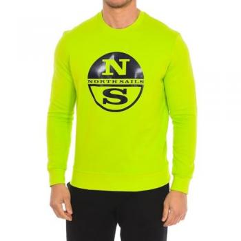 North Sails Men's Green Cotton Long Sleeve Crew Neck Sweatshirt
